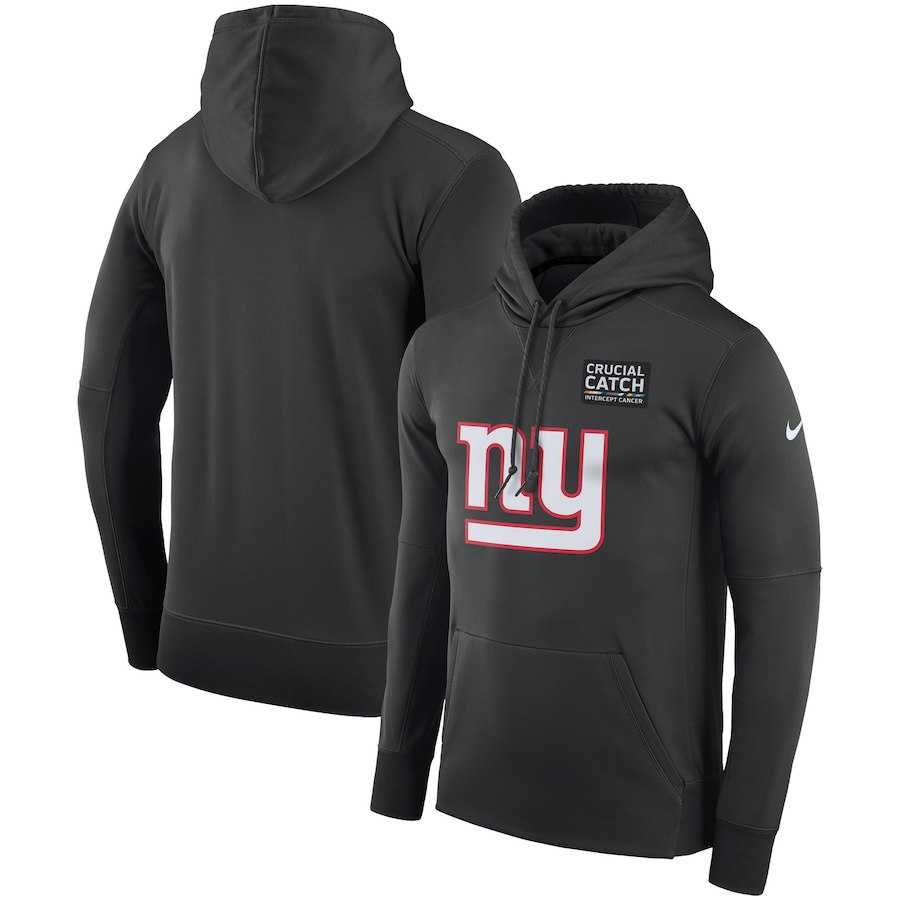 Men's New York Giants Anthracite Nike Crucial Catch Performance Hoodie,We sell and wholesale Men's New York Giants Anthracite Nike Crucial Catch Performance Hoodie on line form chian!